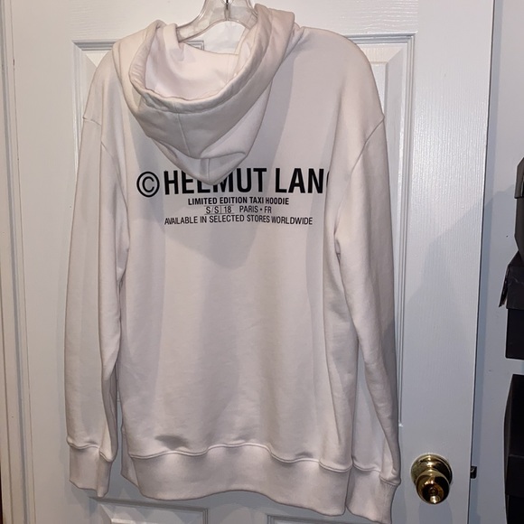 Helmut Lang Taxi Project Paris Hoodie White L XL - Picture 11 of 13